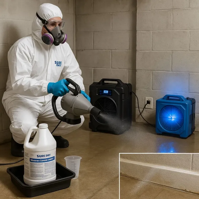 Sanitization and Odor Removal process in Churchville, NY