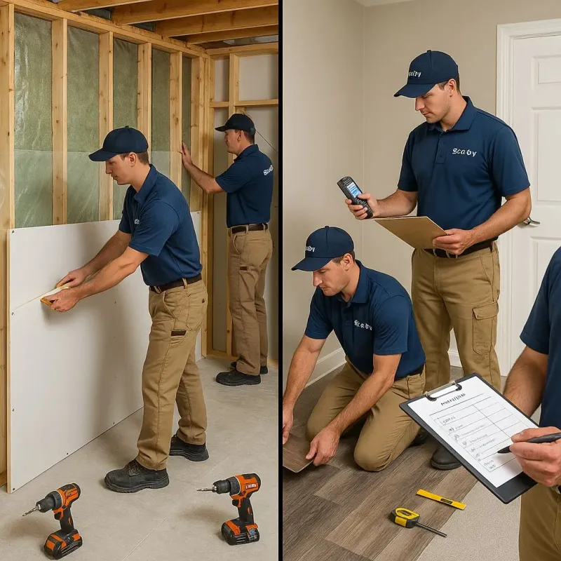 Repairs and Reconstruction process in Churchville, NY